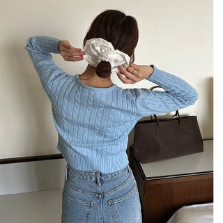 Cable knit cardigan