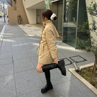 Wide trench coat