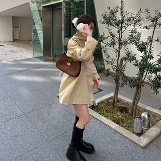 Wide trench coat