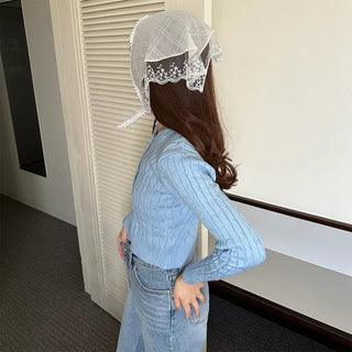 Cable knit cardigan