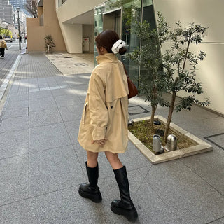 Wide trench coat