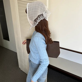 Cable knit cardigan