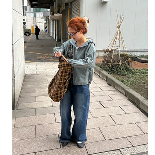Checkered Cross Bag