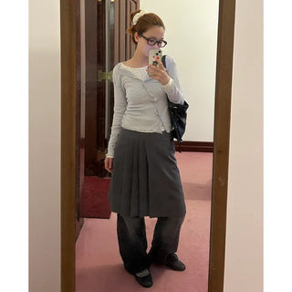 Asymmetrical sheer cardigan