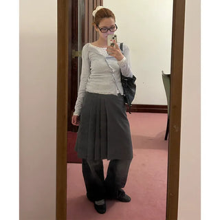 Asymmetrical sheer cardigan