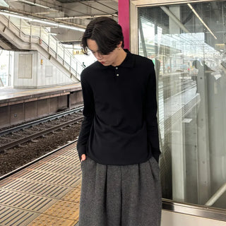 Soft, simple button knit