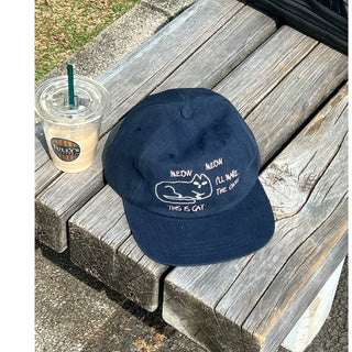 (Unisex) Point Embroidery Cap