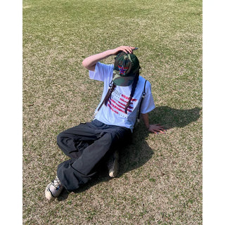 (Unisex) Wide Knee Tuck Cargo Pants