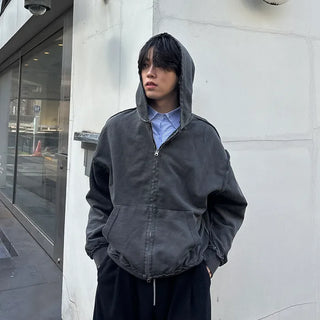 Pigmented Zip-Up Hoodie