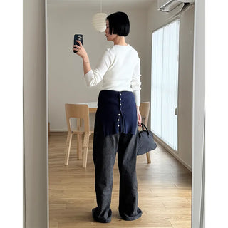 Simple ribbed cardigan