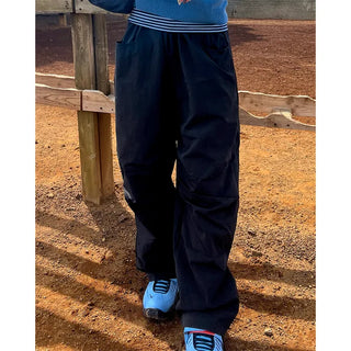 (Unisex) Snap Wide Two-Pleat Pants