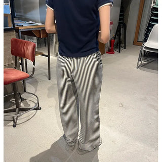 Cotton striped pants