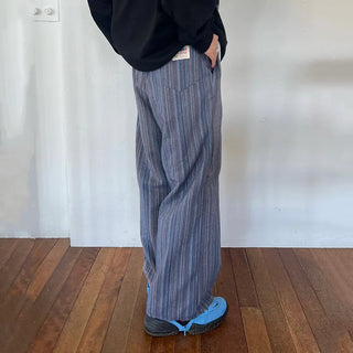(Unisex) Striped Patch Pants