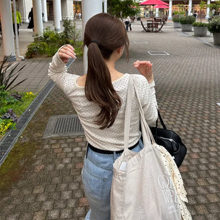 Polka Dot Long T-Shirt