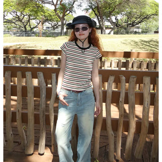 Striped Round T-shirt