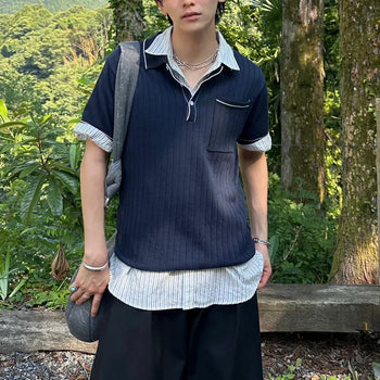 Stitched linen shirt