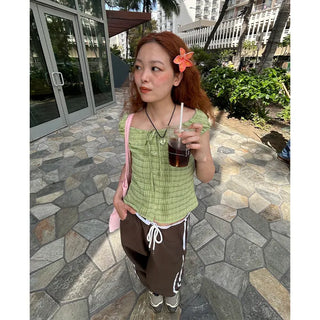 Checked feminine blouse