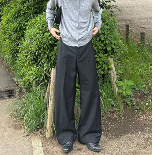 Wide basic slacks