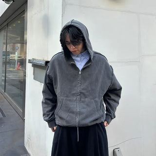 Pigmented Zip-Up Hoodie
