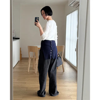 Simple ribbed round knit