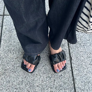 Gathered Sandals