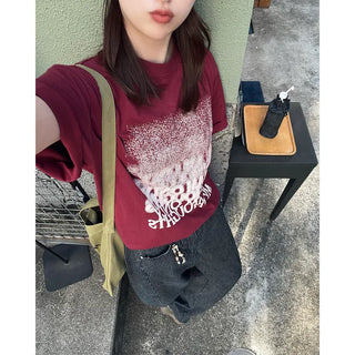 Gradient lettering T-shirt