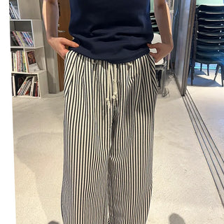 Cotton striped pants