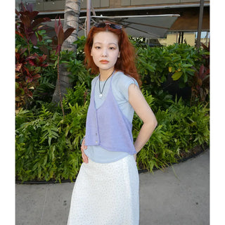 Cropped basic T-shirt