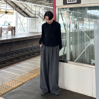 Soft, simple button knit