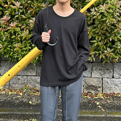 Cable U-neck knit