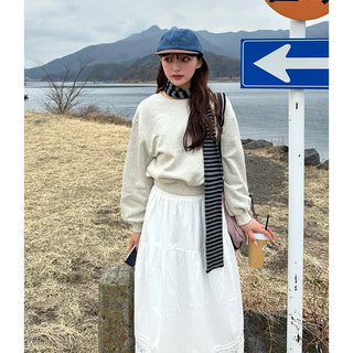 V-gusset oversized sweatshirt