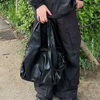 (Unisex) Two-Pocket Shoulder Bag
