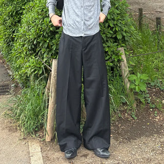 Wide basic slacks