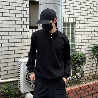 Two-button collar shirt