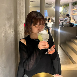 Cutout sheer t-shirt
