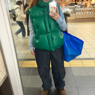 Pocket wide denim pants