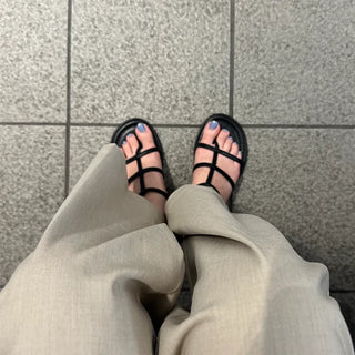 Strap belt sandals