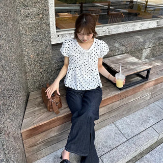 Polka Dot Girly Blouse