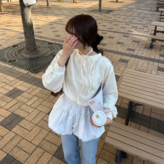 One-shoulder sweatshirt