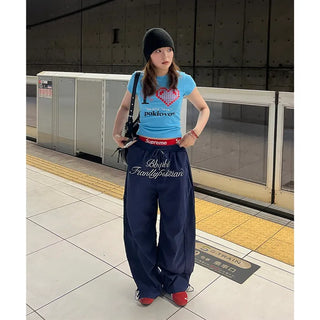 Front lettering pants