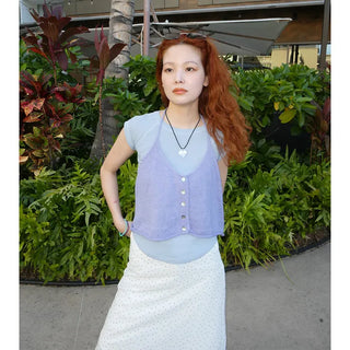 Cropped basic T-shirt