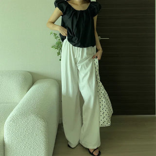 Wide Banding Pants