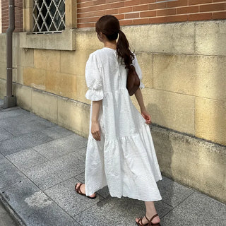 Puff Long Dress
