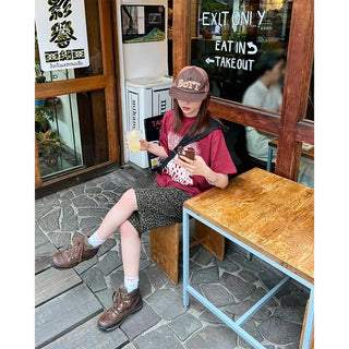 Leopard print Bermuda shorts