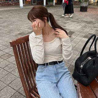 Polka Dot Long T-Shirt