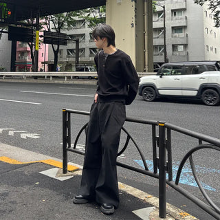 Daily Henley Neck Knit