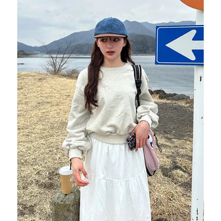 V-gusset oversized sweatshirt