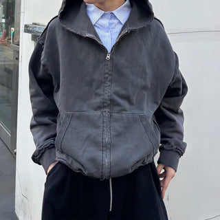 Pigmented Zip-Up Hoodie