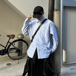 (Unisex) Basic Stripe Overshirt
