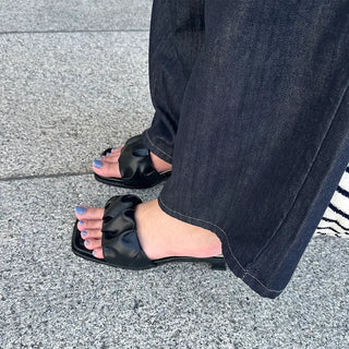 Gathered Sandals